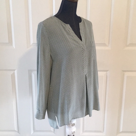Joie Venicia Womens Silk Blouse Green Blue NWT! - Picture 4 of 8